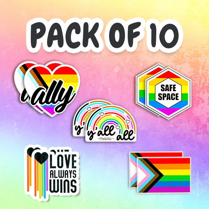 PACK OF 10 - Safe Space Stickers