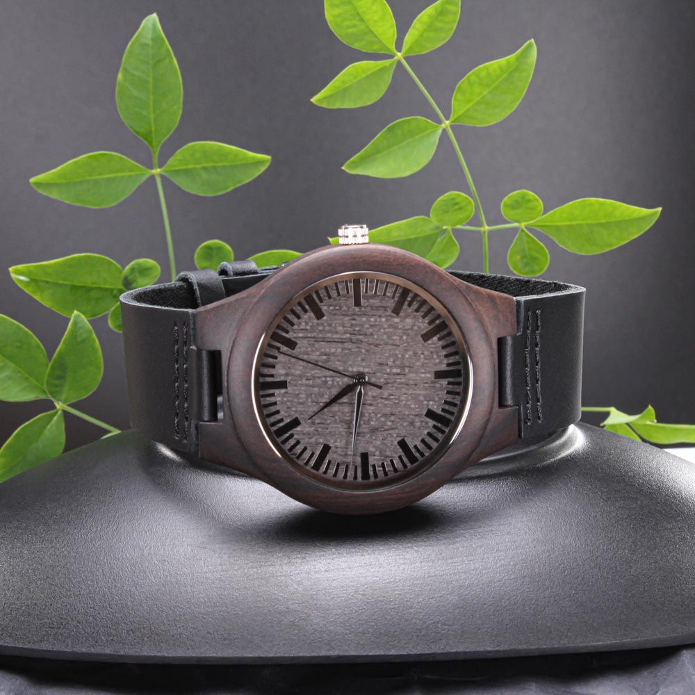 Queer Pride Funny LGBTQ and Ally Engraved Wooden Watch
