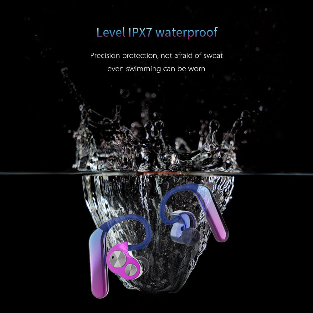 Rainbow Earhook Bluetooth Earphones