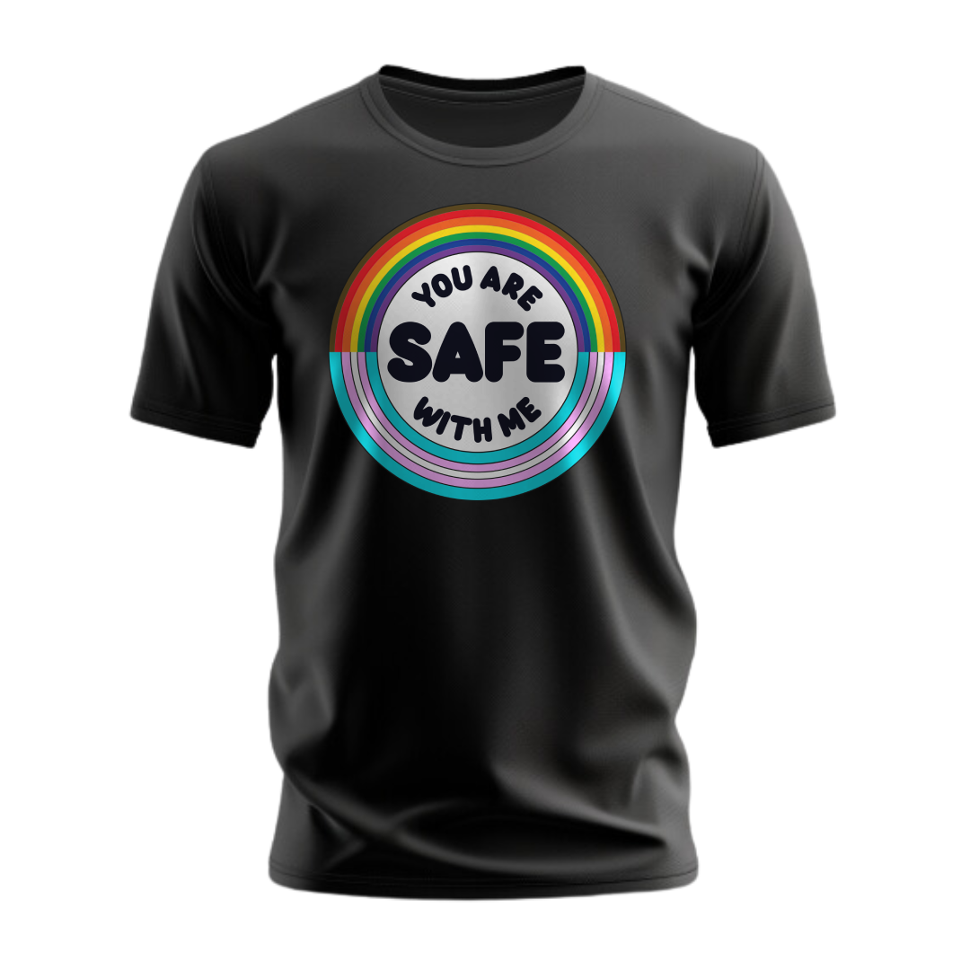 You Are Safe With Me (Circle) T-Shirt