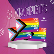 Load image into Gallery viewer, Everyone is Welcome Here Magnet 3 PC Offer