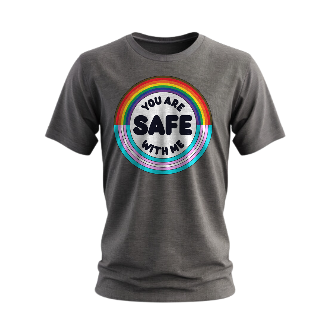 You Are Safe With Me (Circle) T-Shirt