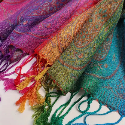 Bundle Offer * Elegant Pride Pashmina Shawl(Buy 3 Get 2 Free)