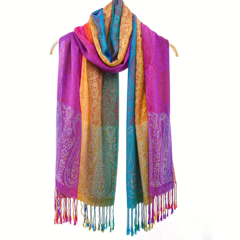 Bundle Offer * Elegant Pride Pashmina Shawl(Buy 3 Get 2 Free)