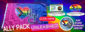 ALLY PACK UNLEASHED! Flag, Pin, Magnet, ID Card