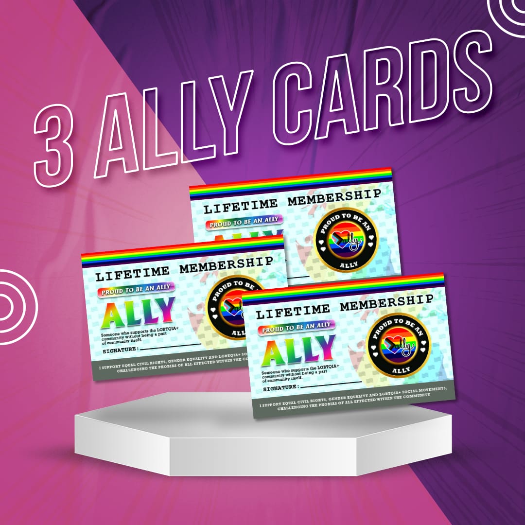 Ally Membership Card  (Pack of 3)