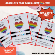 Load image into Gallery viewer, Bracelets That Saves LGBTQ Lives (10 Bracelets At Price Of 4)