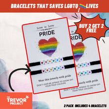 Load image into Gallery viewer, Bracelets That Saves LGBTQ Lives (4 Bracelets At Price Of 2)