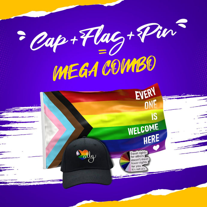Ally Cap+Flag+Pin
