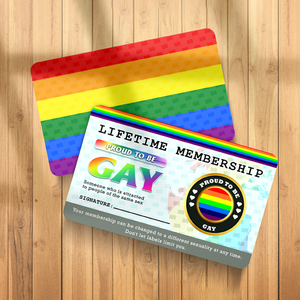 GMC - Gay Membership Card - Novelty Gift