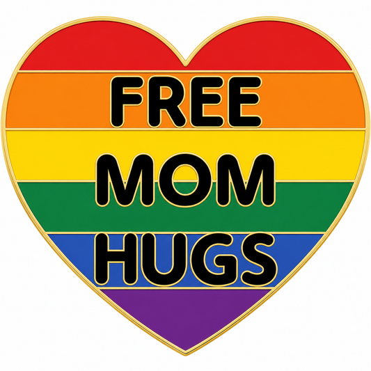 Free Mom Hugs Pin