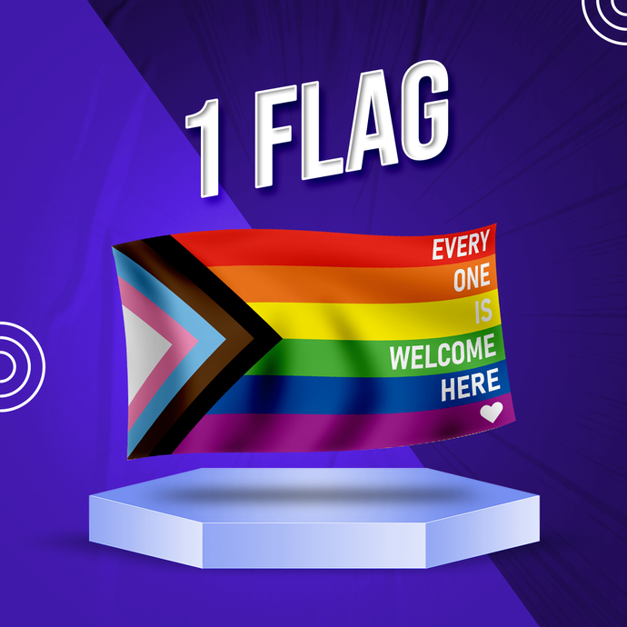 Progressive Everyone Is Welcome Flag(FLASH SALE $5)