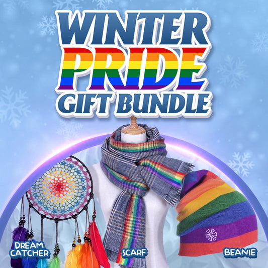 Pride Bundle 3 *Scarf + Beanie + Rainbow DreamCatcher*