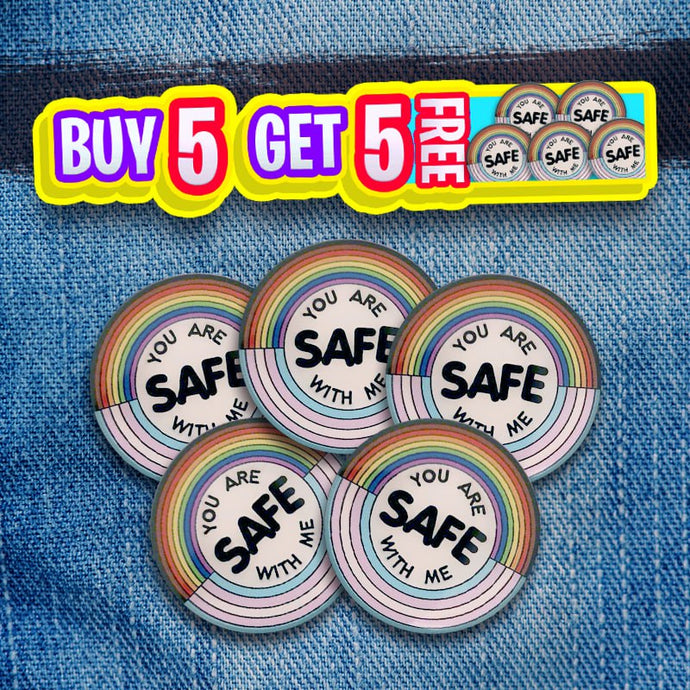 You Are Safe With Me (BOGO Pack Of 5)