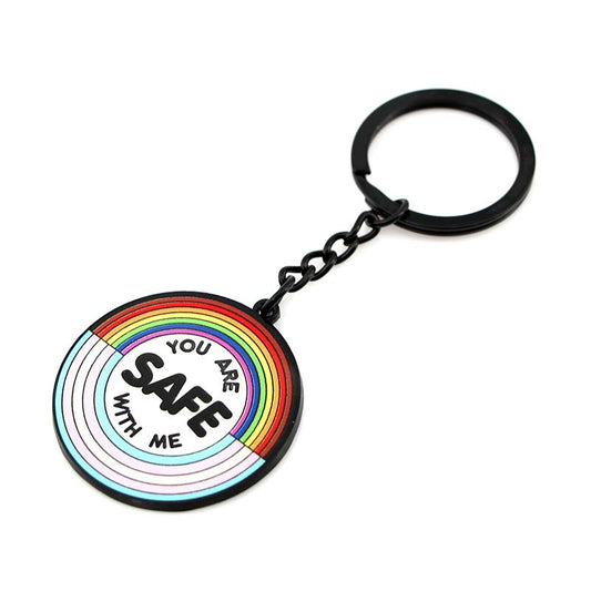 You Are Safe With Me Keychain (Buy 1 Get 1 Free)