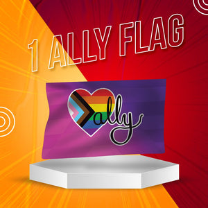 ALLY PACK UNLEASHED! Flag, Pin, Magnet, ID Card