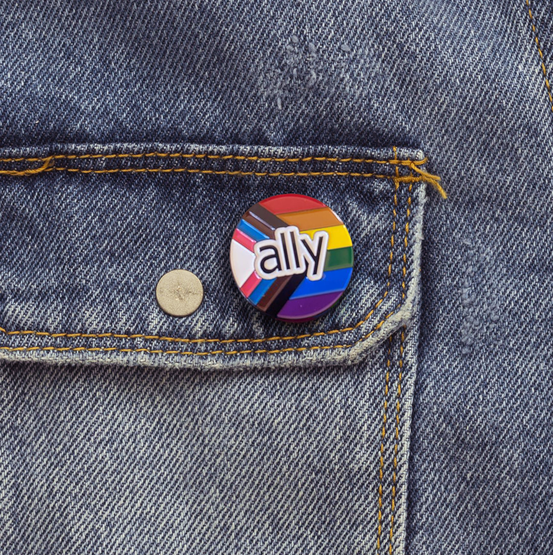 Ally Round Lapel Pin (discontinued, 75% off, limited supply left!)