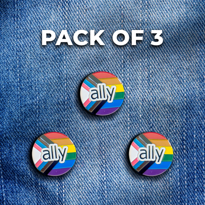 Round Ally Pin 3 Pack