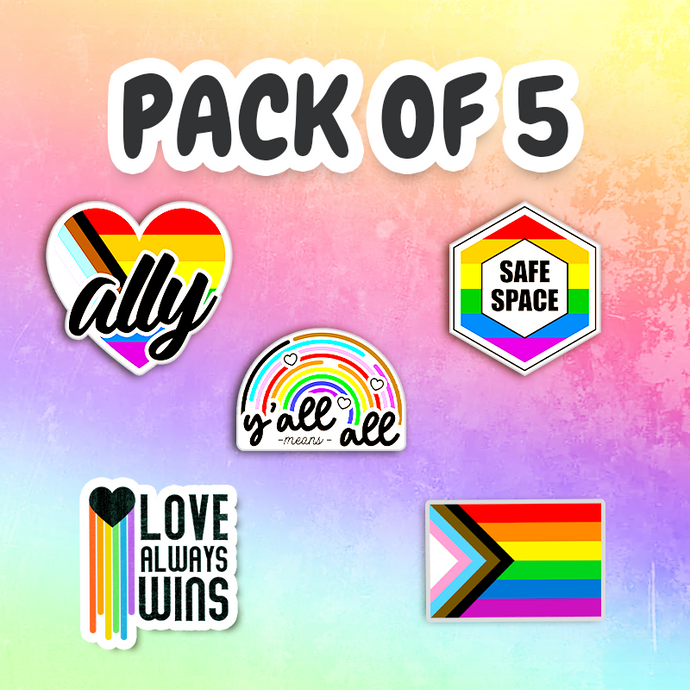 PACK OF 5 - Safe Space Stickers