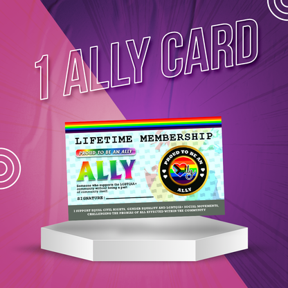 Ally Mega Combo Pack (Lapel Pin, Car Magnet, ID Card, Stickers)