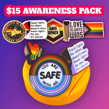 Load image into Gallery viewer, Lapel Pins/Stickers Awareness Pack Savings Bundle!