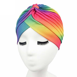 Rainbow Stretch Turban