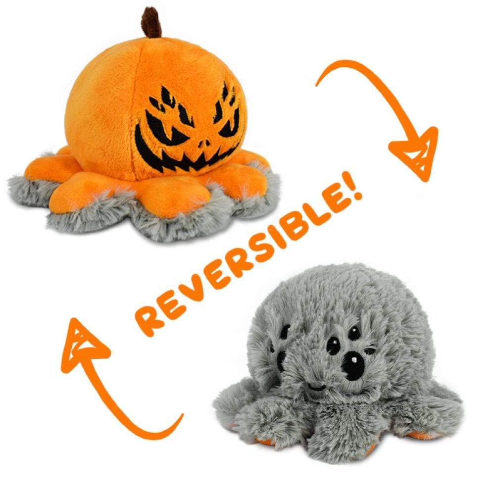 Reversible Spider Jack-O-Lantern Plushie