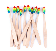 Load image into Gallery viewer, Wooden Rainbow ToothBrush