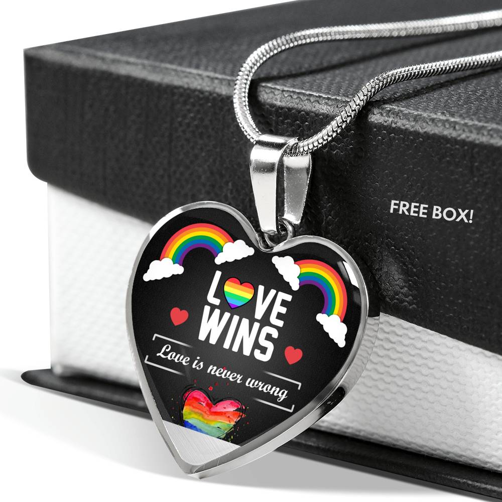 Love Wins - Love Is Never Wrong Necklace