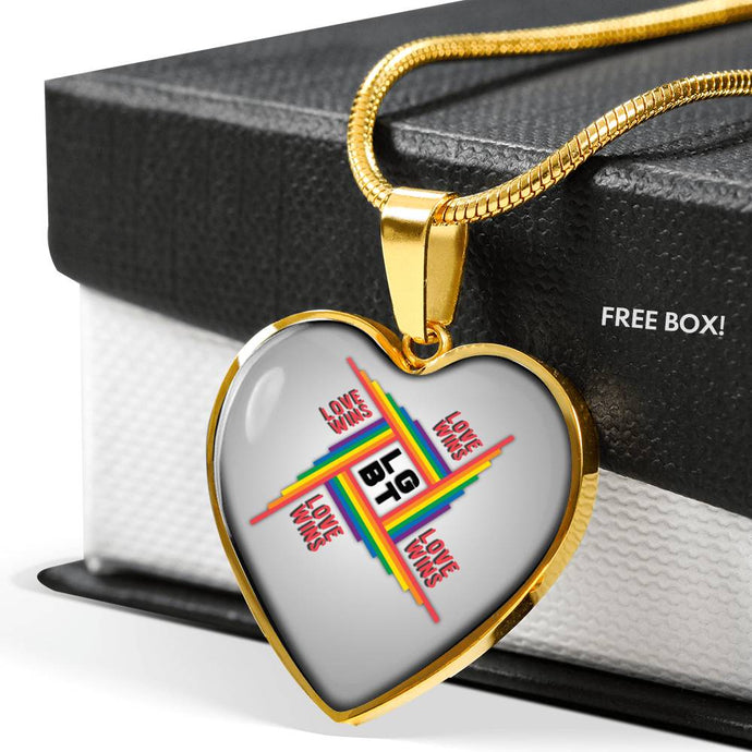 LGBT - Love Wins Modern Necklace