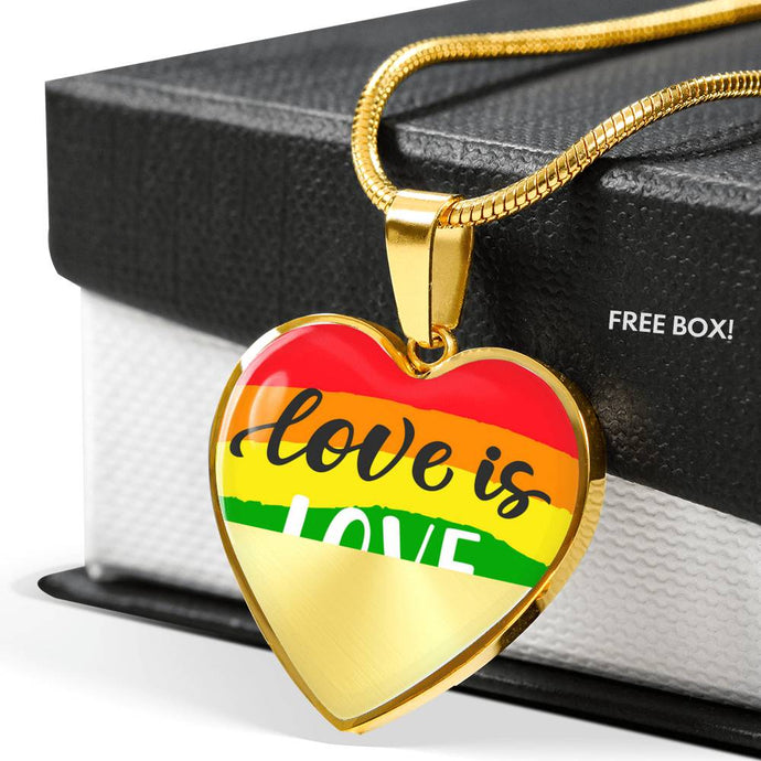 Love Is Love - Rainbow Necklace