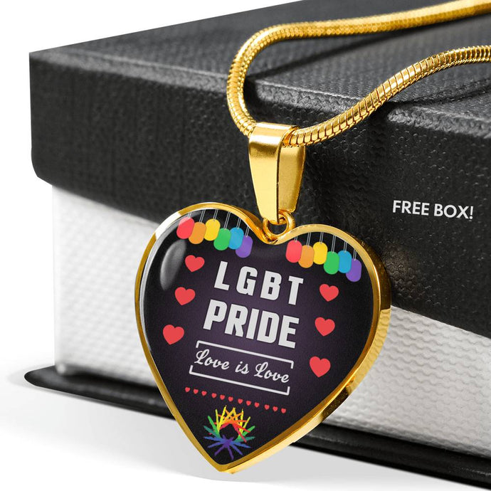 LGBT PRIDE - Love Is Love Necklace