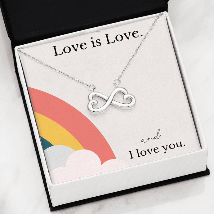 Love Is Love Infinity Necklace
