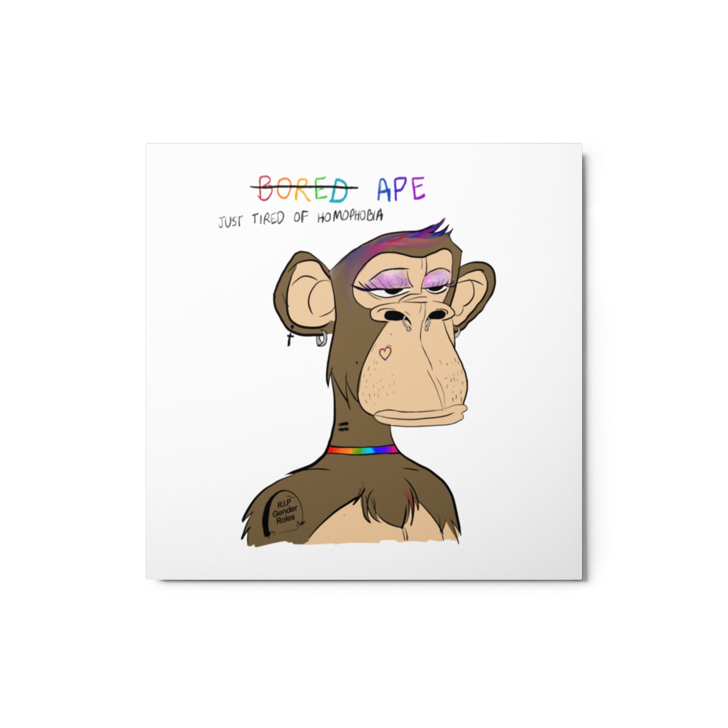 Bored/Tired of homophobia Ape Artwork