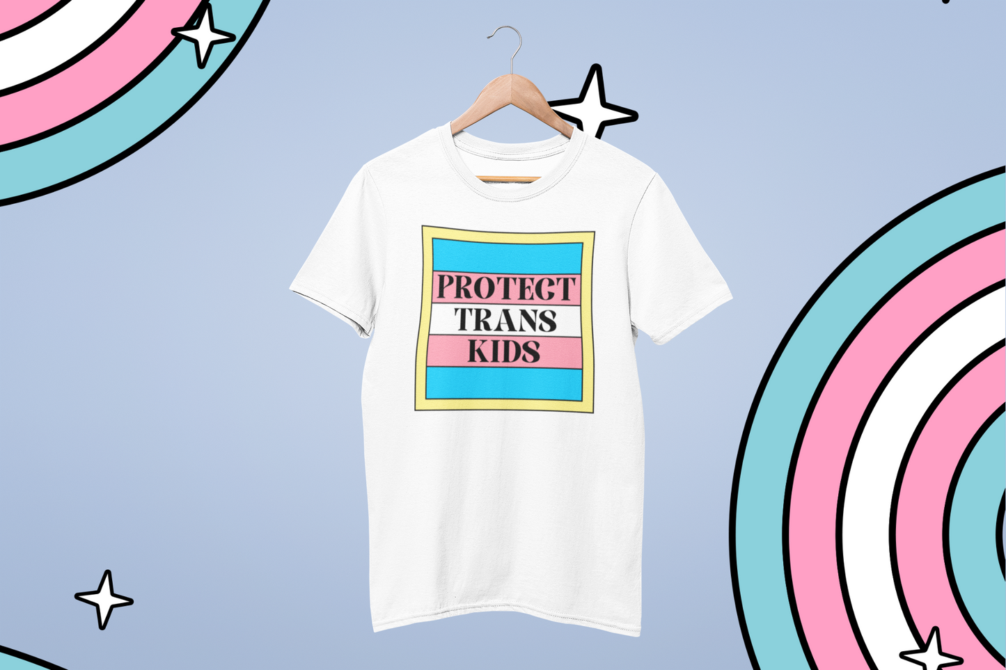 Protect Trans Kids Frame Design