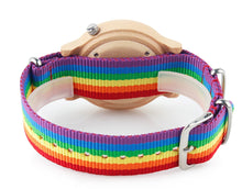 Load image into Gallery viewer, Pride Rainbow Wooden Watch