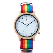 Load image into Gallery viewer, Pride Rainbow Wooden Watch