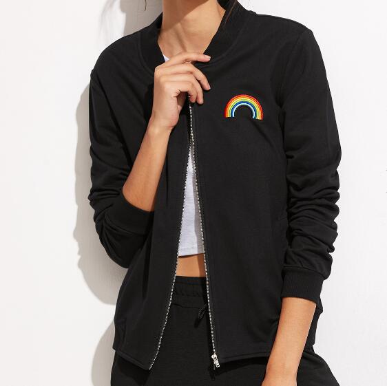 Rainbow Baseball Jacket