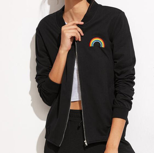 Rainbow Baseball Jacket