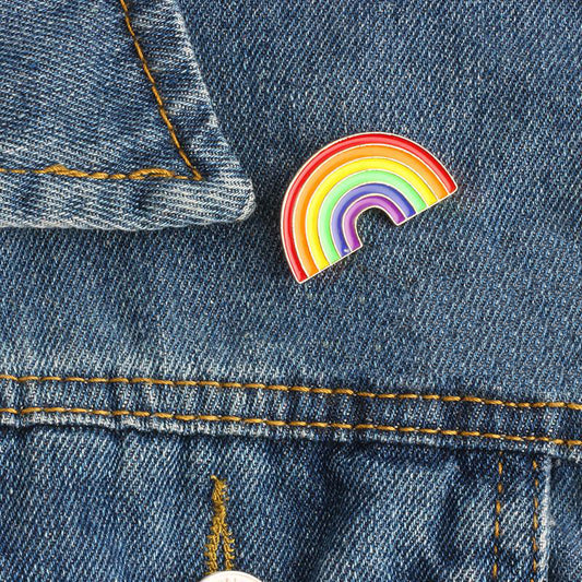 Exclusive LGBT Rainbow metal brooch pins